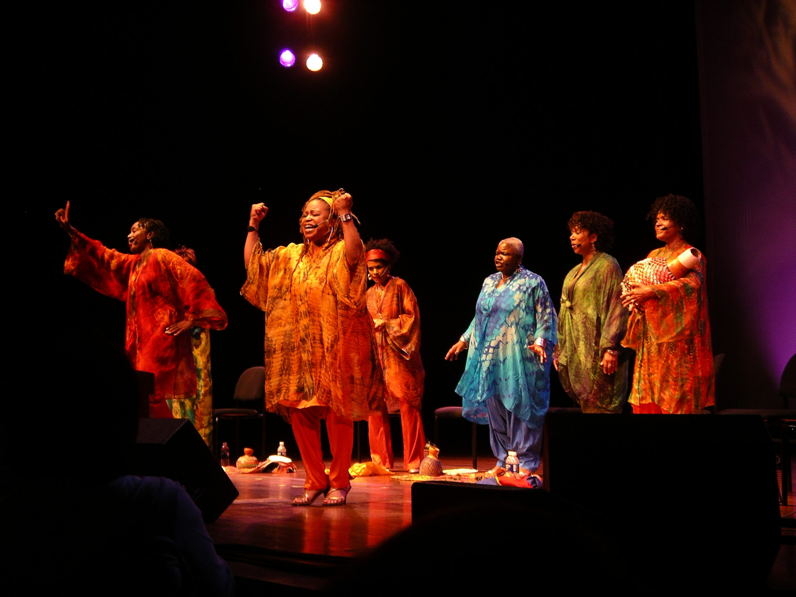 Concert photo of Sweet Honey In The Rock, the all-female Black gospel group