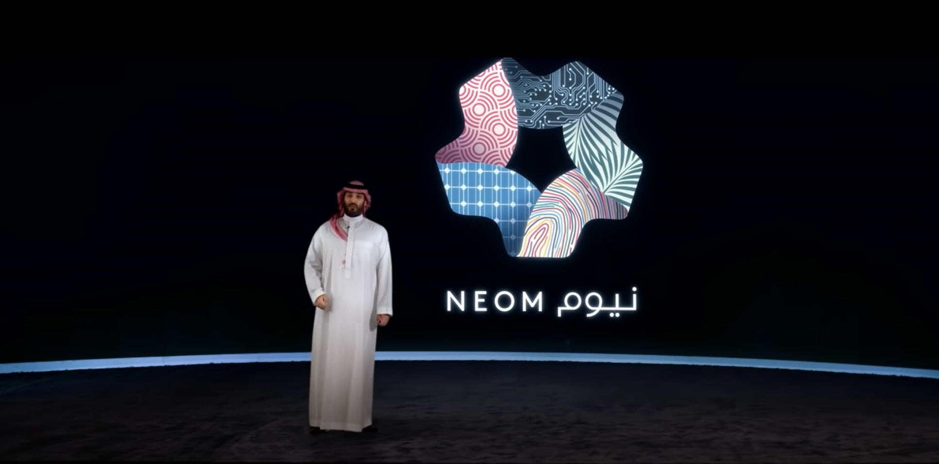 HRH Crown Prince Mohammed bin Salman, chairman of the NEOM​ Company board of directors, announces THE LINE at NEOM.